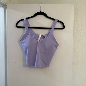 lululemon athletica Light Purple Cropped Tank Top